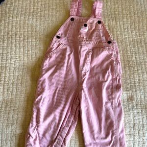 Osh Kosh Pink Striped Overalls